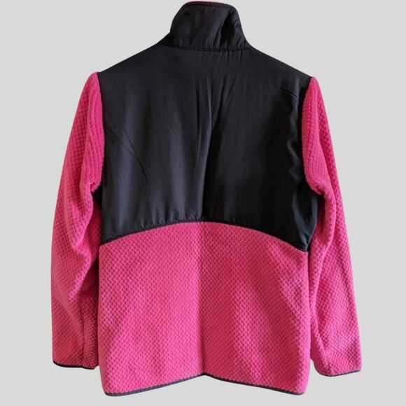 Fila Sport Jacket Women's Size Small Pink Gray Fleece Zip Outdoor Fall Layer - Picture 3 of 11